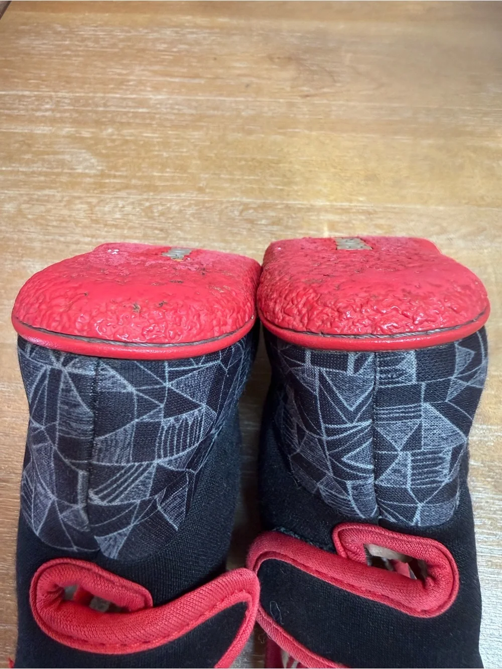 Baby Bogs Maze Geo Boots Waterproof Insulated  Black Red Pull On Handle Size